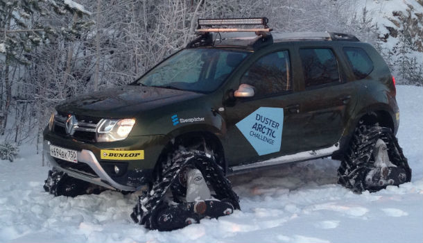 Renault Duster поставили на гусеницы