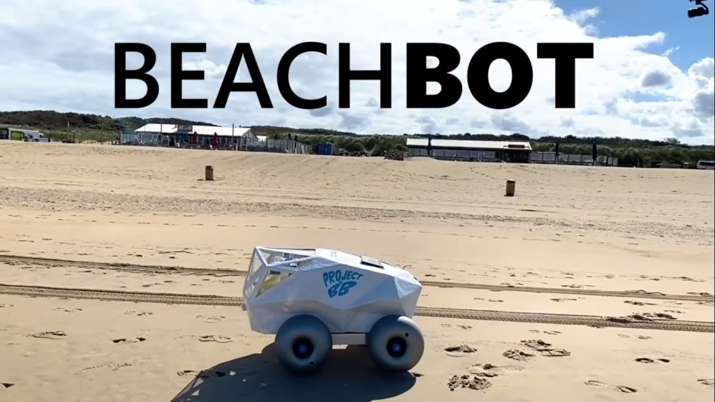 Разработан электромобиль для сбора окурков на пляже