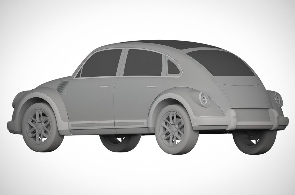 Запатентован дизайн китайской копии Volkswagen Beetle