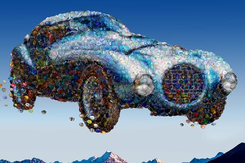 Американская художница создает необычные картины знаменитых автомобилей