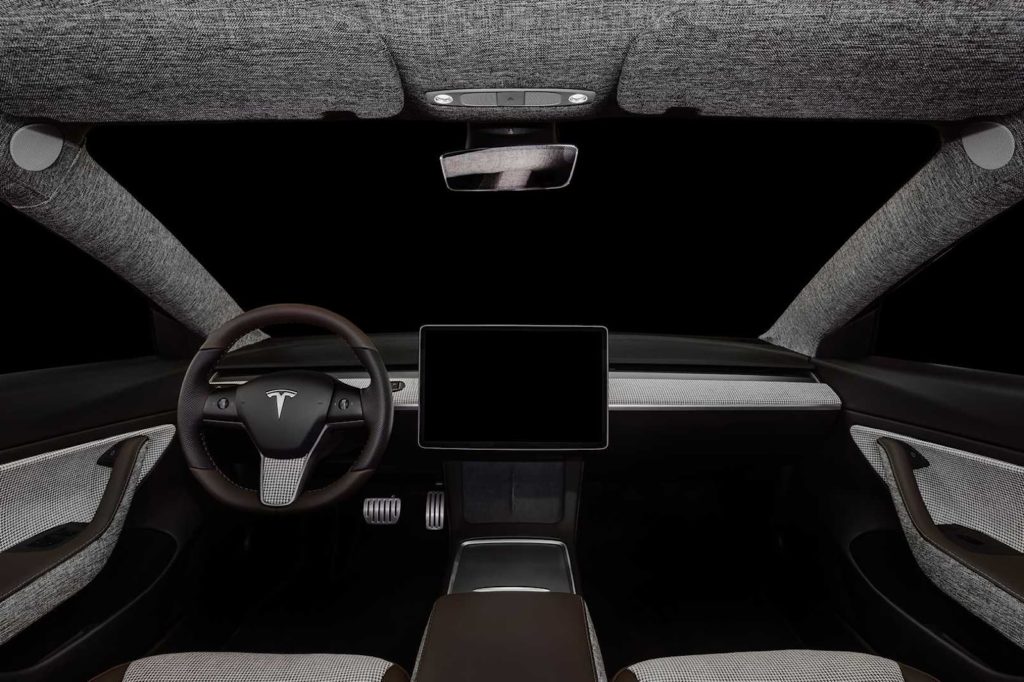 Для Tesla Model 3 предложен модный салон