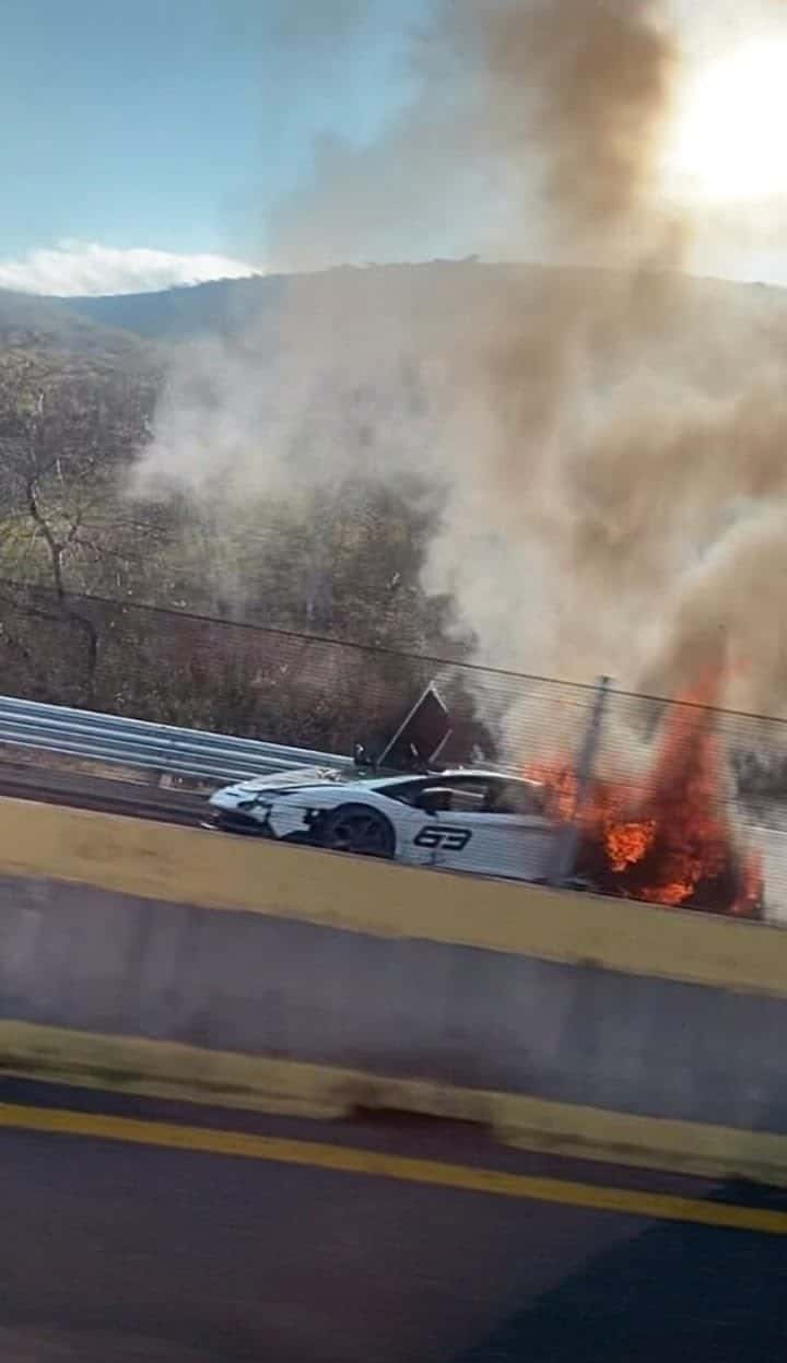 lamborghini сгорела