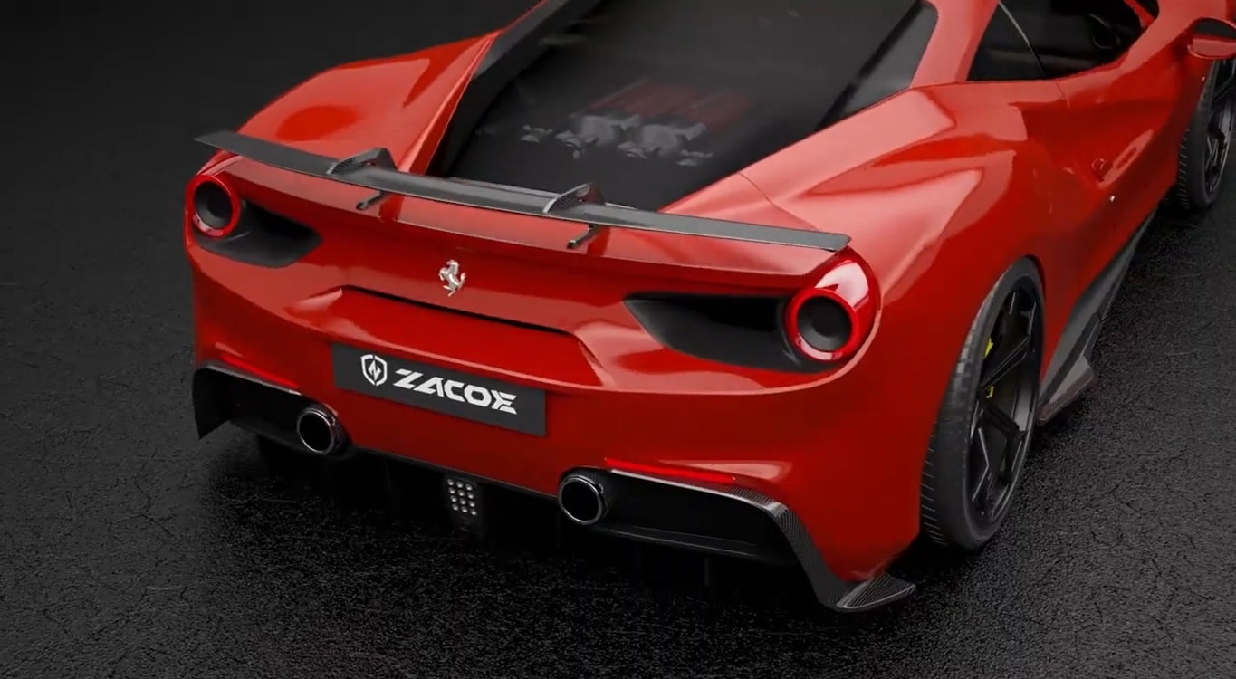 Ferrari 488 GTB 2015 суперкар черный